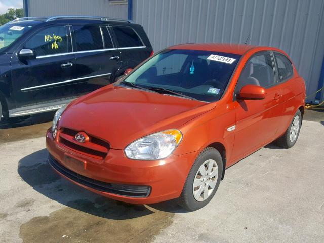 KMHCM3AC4AU149772 - 2010 HYUNDAI ACCENT BLU ORANGE photo 2