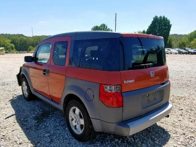 5J6YH18625L006845 - 2005 HONDA ELEMENT EX ORANGE photo 3