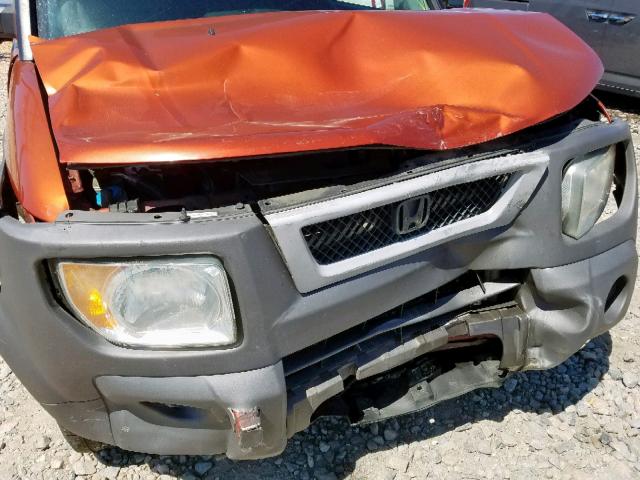 5J6YH18625L006845 - 2005 HONDA ELEMENT EX ORANGE photo 9