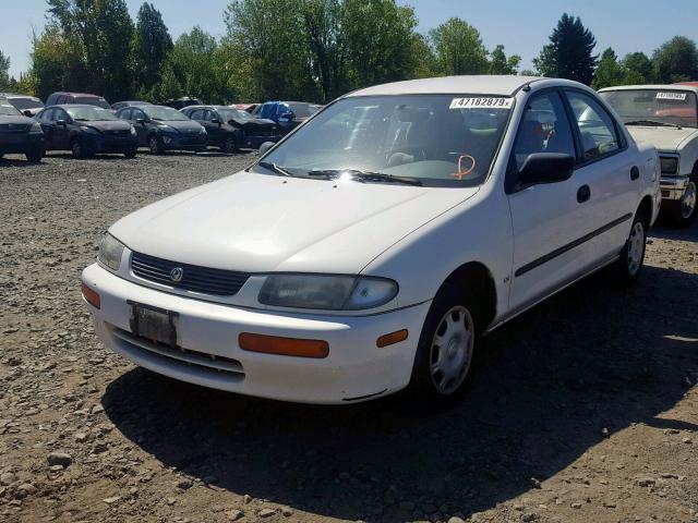 JM1BB1413T0355194 - 1996 MAZDA PROTEGE DX WHITE photo 2