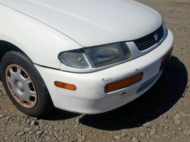 JM1BB1413T0355194 - 1996 MAZDA PROTEGE DX WHITE photo 9