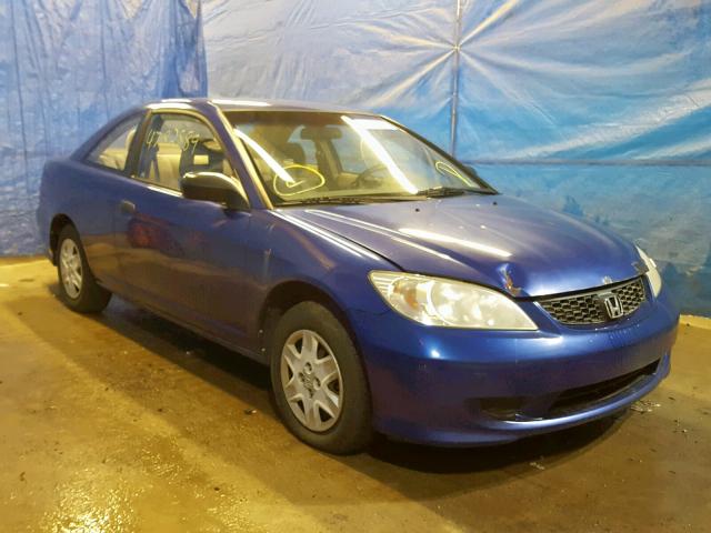 1HGEM21384L055042 - 2004 HONDA CIVIC DX V BLUE photo 1