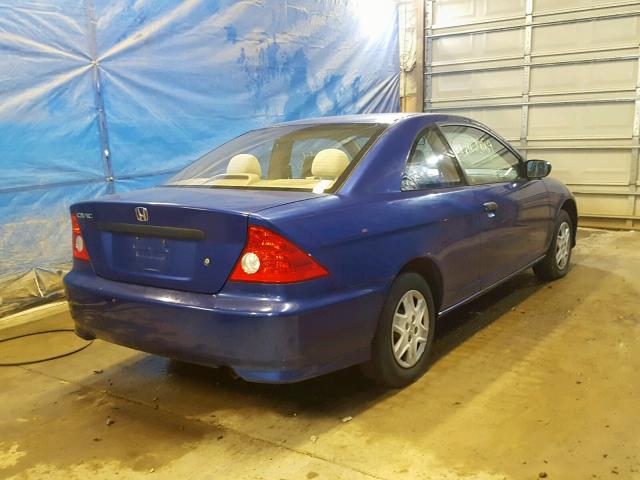 1HGEM21384L055042 - 2004 HONDA CIVIC DX V BLUE photo 4