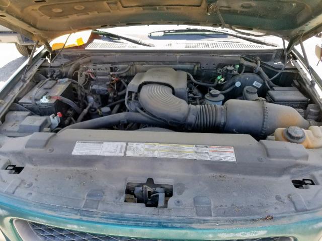 1FTDX1861VKA01276 - 1997 FORD F150 GREEN photo 7