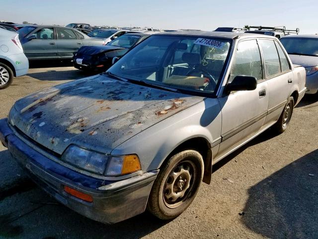 JHMED3548JS020332 - 1988 HONDA CIVIC 1.5 GRAY photo 2