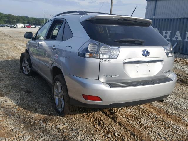 JTJHW31UX82064757 - 2008 LEXUS RX 400H SILVER photo 3