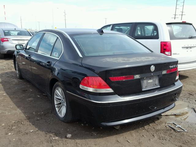 WBAGN63474DS51384 - 2004 BMW 745 LI BLACK photo 3