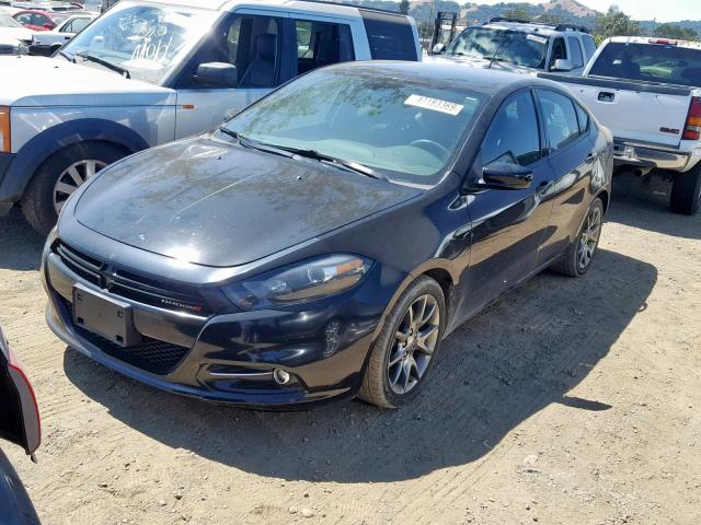 1C3CDFBH6DD118550 - 2013 DODGE DART SXT BLACK photo 2