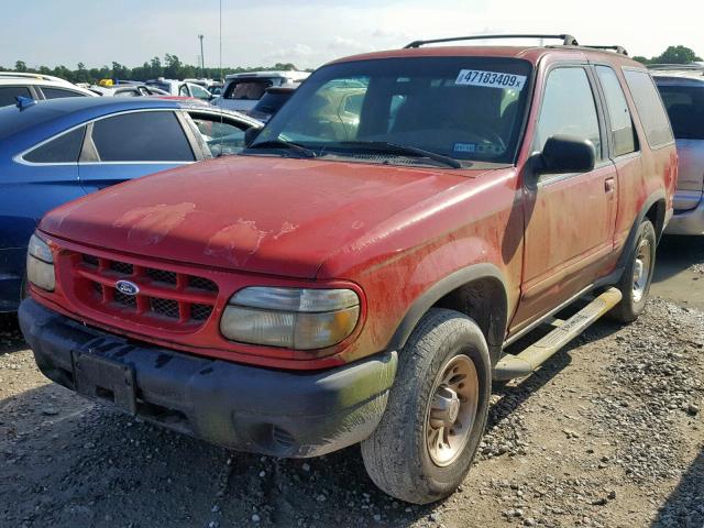 1FMYU22X2XUC77521 - 1999 FORD EXPLORER RED photo 2