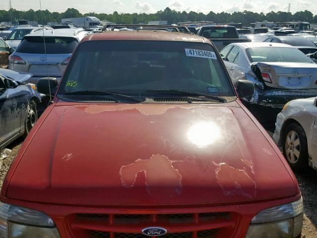 1FMYU22X2XUC77521 - 1999 FORD EXPLORER RED photo 9