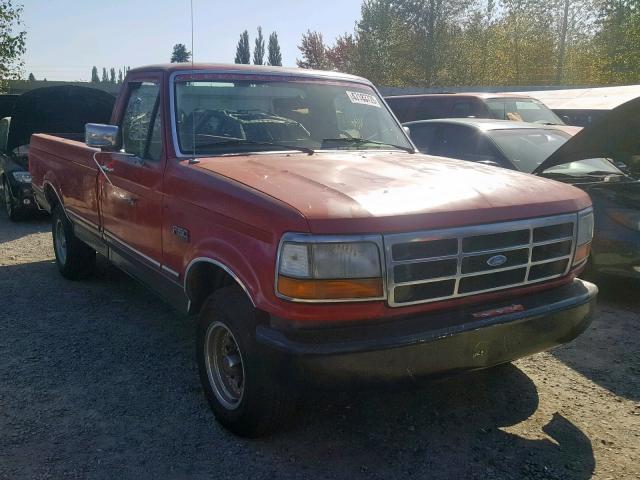 2FTDF15N7NCA40277 - 1992 FORD F150 RED photo 1