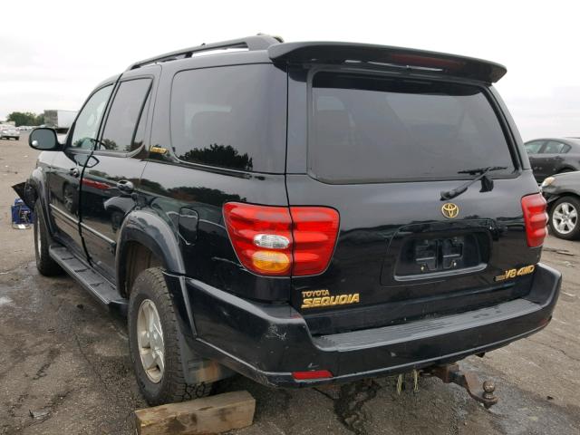 5TDBT48A71S042071 - 2001 TOYOTA SEQUOIA LI BLACK photo 3