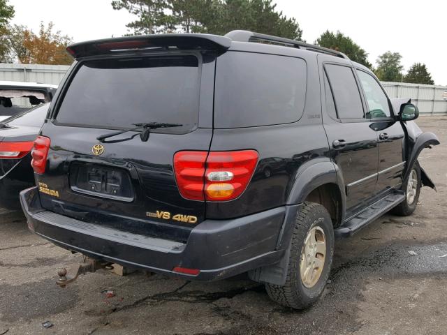 5TDBT48A71S042071 - 2001 TOYOTA SEQUOIA LI BLACK photo 4