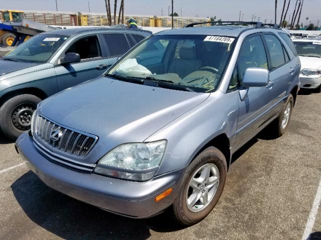 JTJGF10U430160034 - 2003 LEXUS RX 300 SILVER photo 2