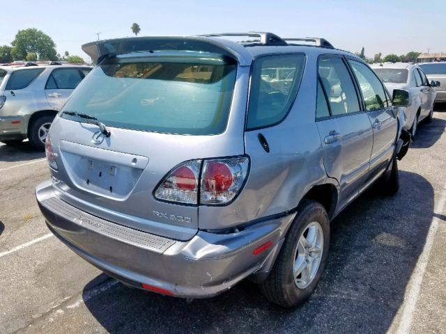 JTJGF10U430160034 - 2003 LEXUS RX 300 SILVER photo 4