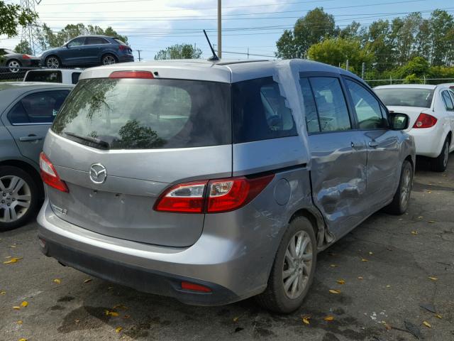 JM1CW2BL2C0120529 - 2012 MAZDA 5 GRAY photo 4