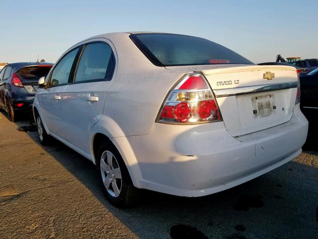 KL1TD5DEXBB244533 - 2011 CHEVROLET AVEO LS WHITE photo 3