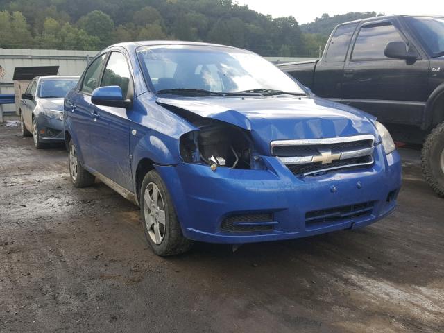 KL1TD56638B074384 - 2008 CHEVROLET AVEO BASE Көк фото 1