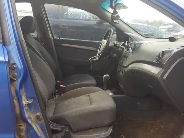 KL1TD56638B074384 - 2008 CHEVROLET AVEO BASE Көк фото 5