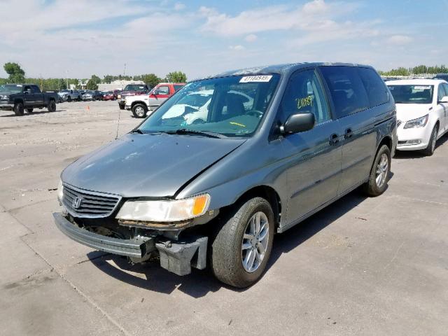 2HKRL18511H620364 - 2001 HONDA ODYSSEY LX GRAY photo 2