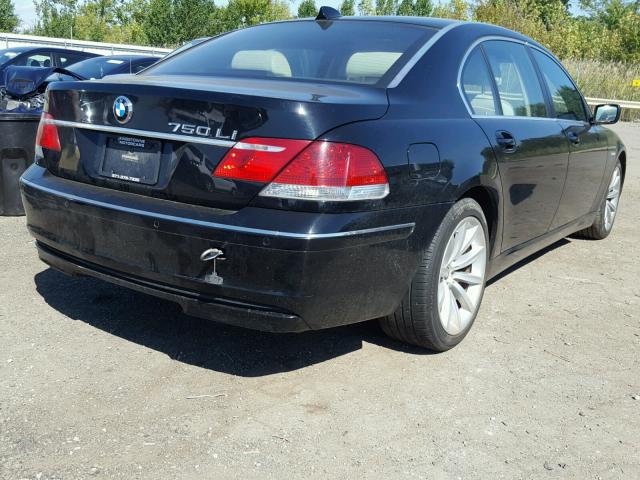 WBAHN83588DT85321 - 2008 BMW 750 LI BLACK photo 4