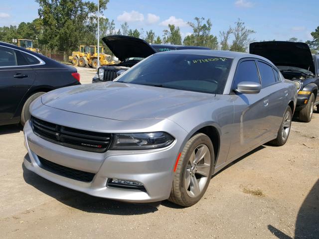 2C3CDXHG8FH889571 - 2015 DODGE CHARGER SX SILVER photo 2