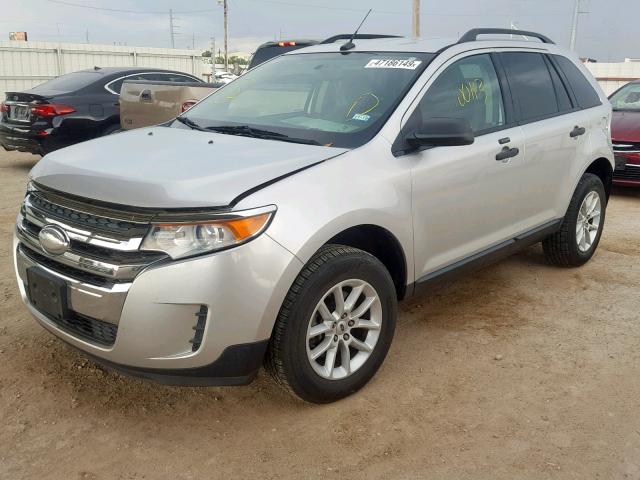 2FMDK3GC9DBE18182 - 2013 FORD EDGE SE SILVER photo 2