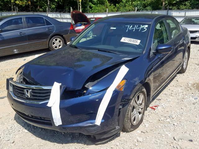 JHMCP26409C007443 - 2009 HONDA ACCORD LXP BLUE photo 2