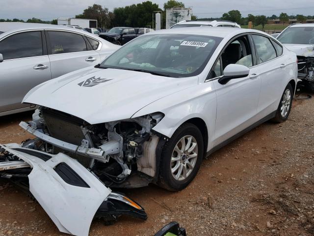 3FA6P0G79GR279828 - 2016 FORD FUSION S WHITE photo 2