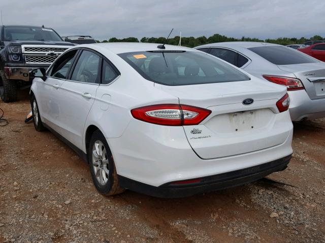 3FA6P0G79GR279828 - 2016 FORD FUSION S WHITE photo 3