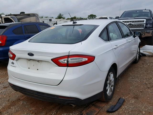 3FA6P0G79GR279828 - 2016 FORD FUSION S WHITE photo 4