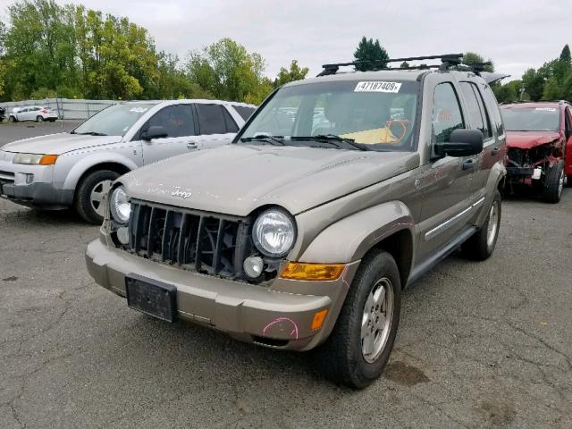 1J4GL58526W125052 - 2006 JEEP LIBERTY LI TAN photo 2