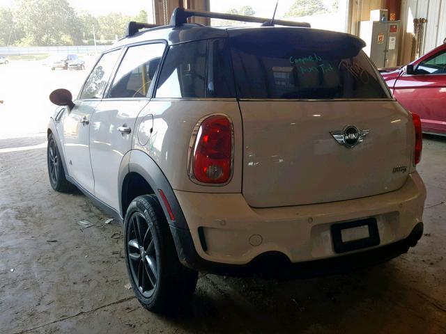 WMWZC5C5XCWL57140 - 2012 MINI COOPER S C WHITE photo 3