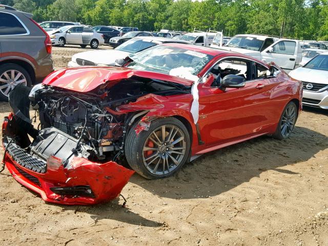 JN1FV7EK5HM610630 - 2017 INFINITI Q60 RED SP MAROON photo 2