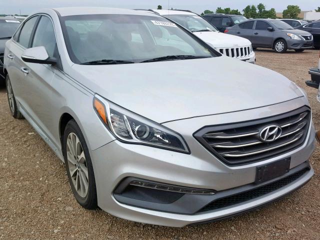 5NPE34AF9FH045473 - 2015 HYUNDAI SONATA SPO SILVER photo 1