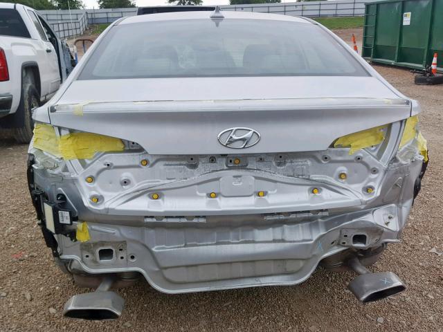 5NPE34AF9FH045473 - 2015 HYUNDAI SONATA SPO SILVER photo 9