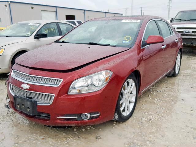 1G1ZE5E71AF203885 - 2010 CHEVROLET MALIBU LTZ ბურგუნდია ფოტო 2