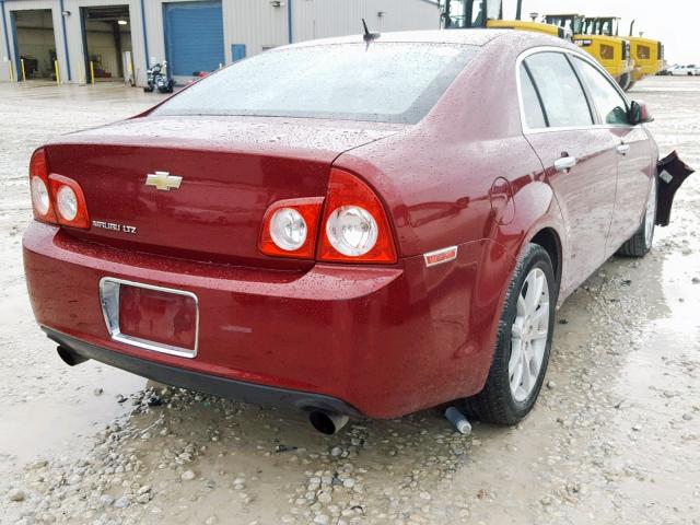 1G1ZE5E71AF203885 - 2010 CHEVROLET MALIBU LTZ ბურგუნდია ფოტო 4
