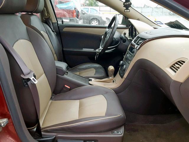1G1ZE5E71AF203885 - 2010 CHEVROLET MALIBU LTZ ბურგუნდია ფოტო 5