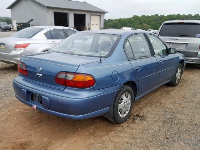 1G1ND52M9WY142423 - 1998 CHEVROLET MALIBU BLUE photo 4