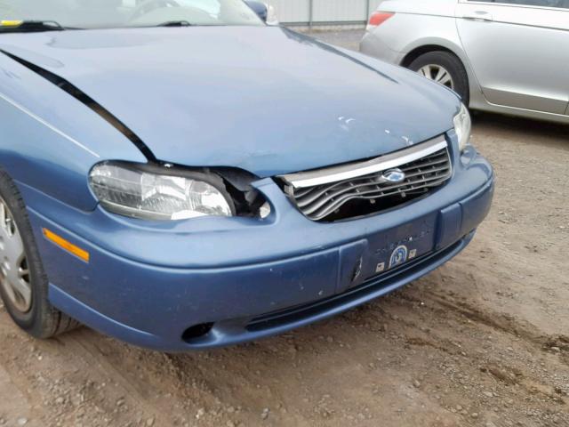 1G1ND52M9WY142423 - 1998 CHEVROLET MALIBU BLUE photo 9