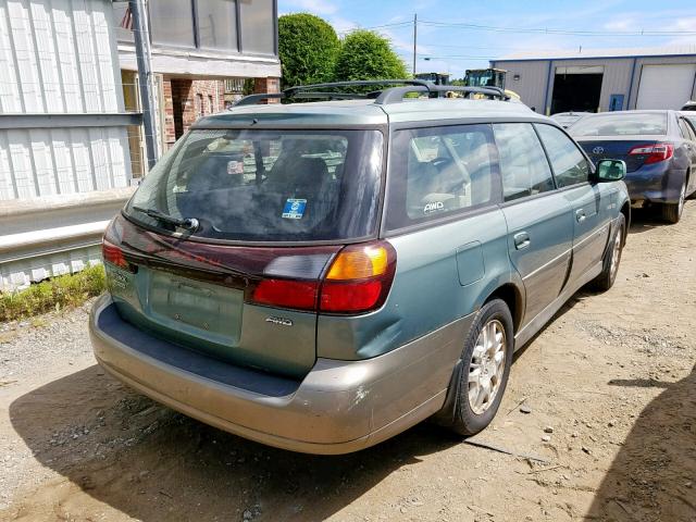 4S3BH686546613070 - 2004 SUBARU LEGACY OUT GREEN photo 4