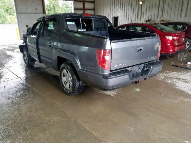 5FPYK1F47AB004277 - 2010 HONDA RIDGELINE SILVER photo 3