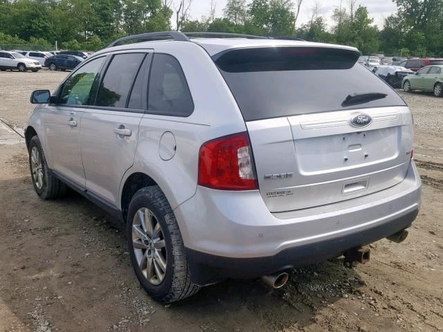 2FMDK3JC4DBC29710 - 2013 FORD EDGE SEL SILVER photo 3