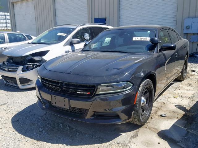 2C3CDXAT1FH751216 - 2015 DODGE CHARGER PO BLACK photo 2