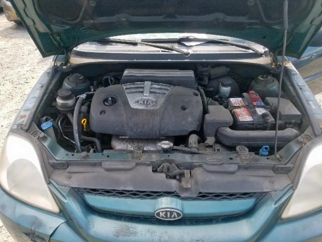 KNADC125736253905 - 2003 KIA RIO GREEN photo 7