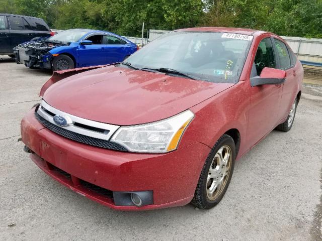 1FAHP36N89W261329 - 2009 FORD FOCUS SES RED photo 2