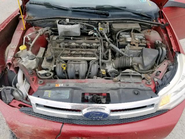 1FAHP36N89W261329 - 2009 FORD FOCUS SES RED photo 7