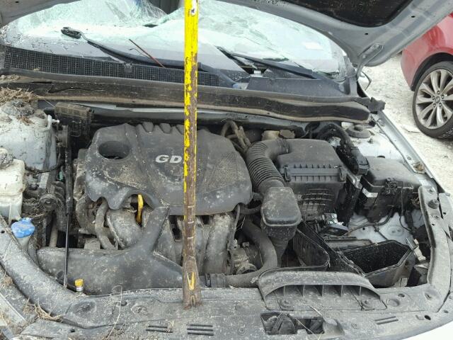 KNAGN4A74B5114587 - 2011 KIA OPTIMA EX SILVER photo 7