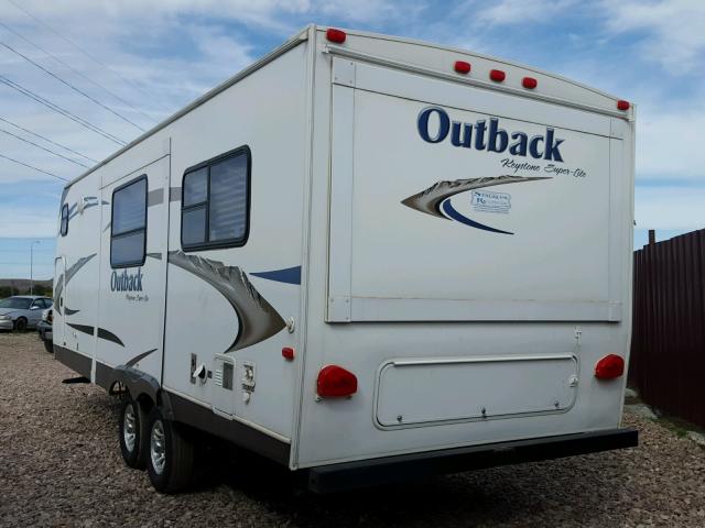 4YDT25029BB451938 - 2011 KEYSTONE OUTBACK WHITE photo 3